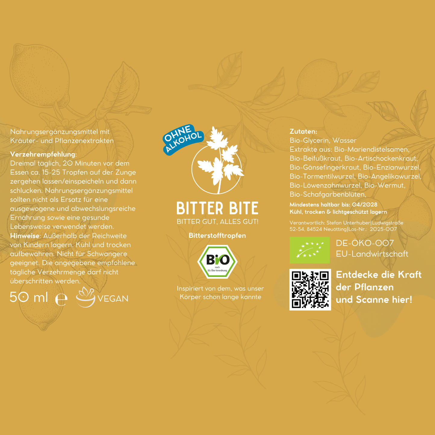 BitterBite Tropfen - Alkoholfrei