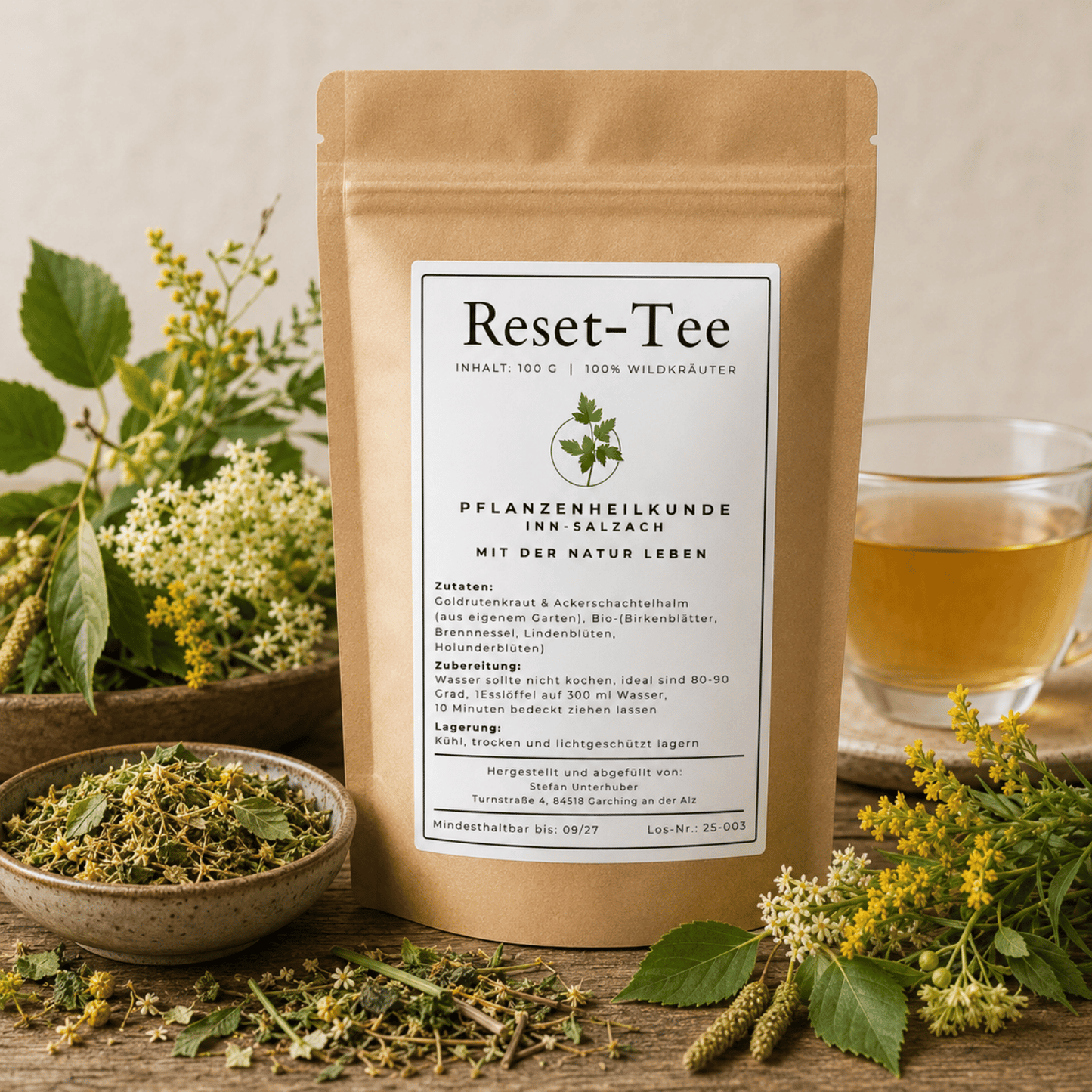 Reset-Tee - Handgesammelte Wildkräuter aus Bayern